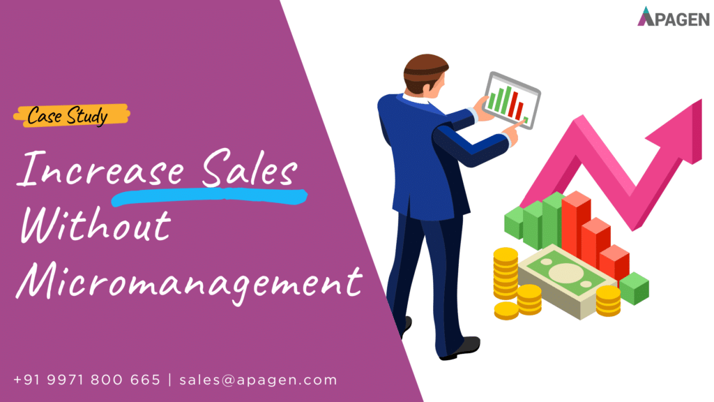 Illustration of sales growth and control without micromanagement through Odoo CRM implementation
