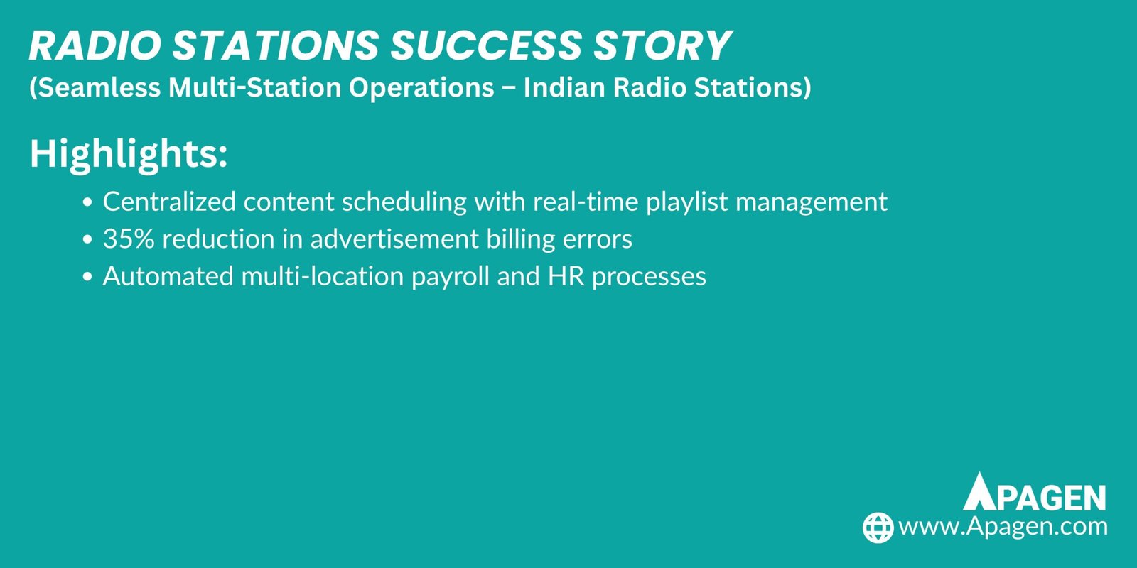 Success Story Slide