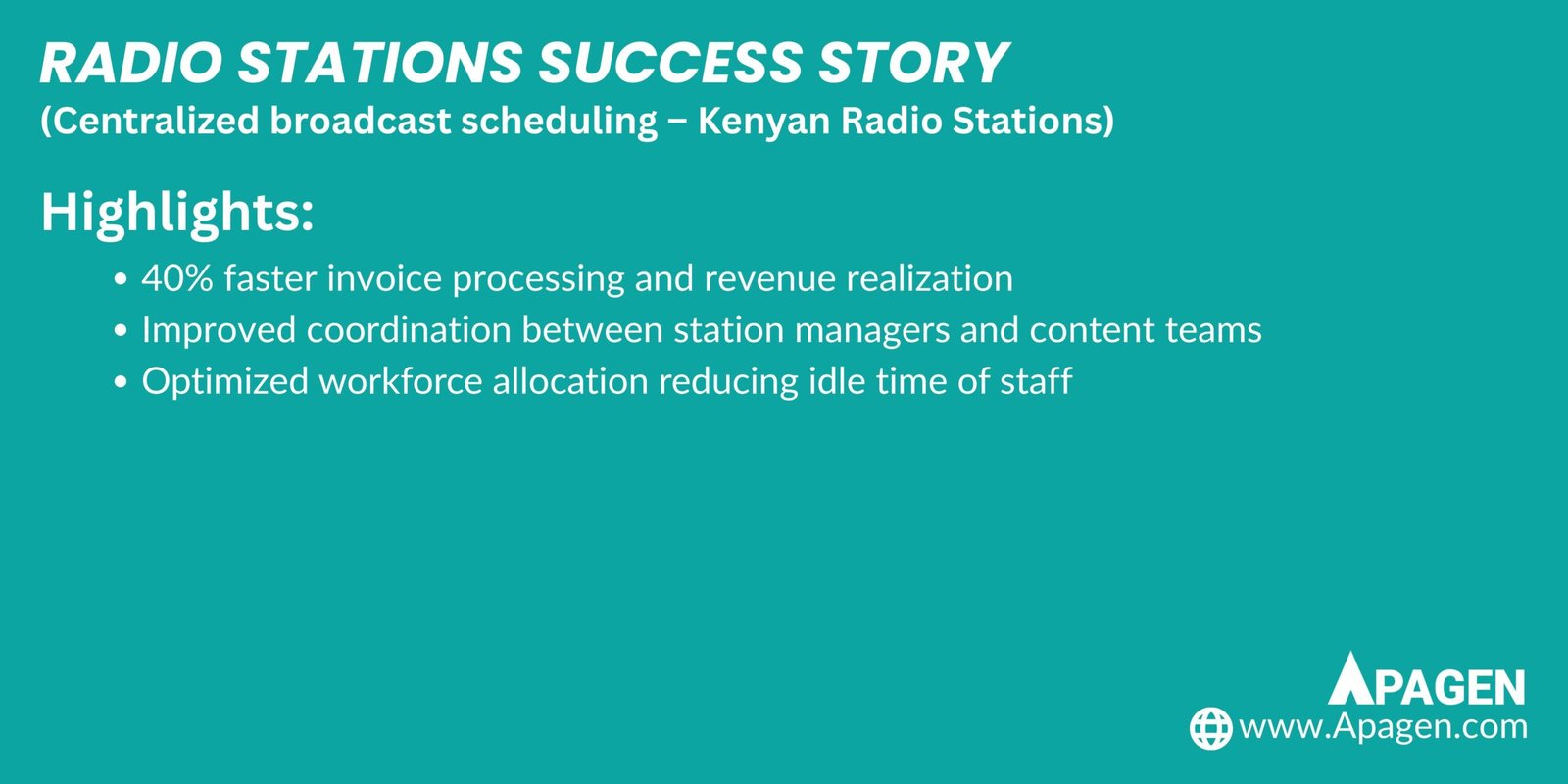 Success Story Slide