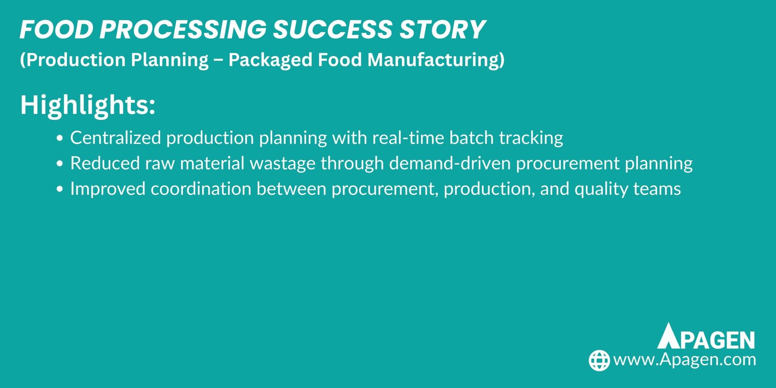 Success Story Slide