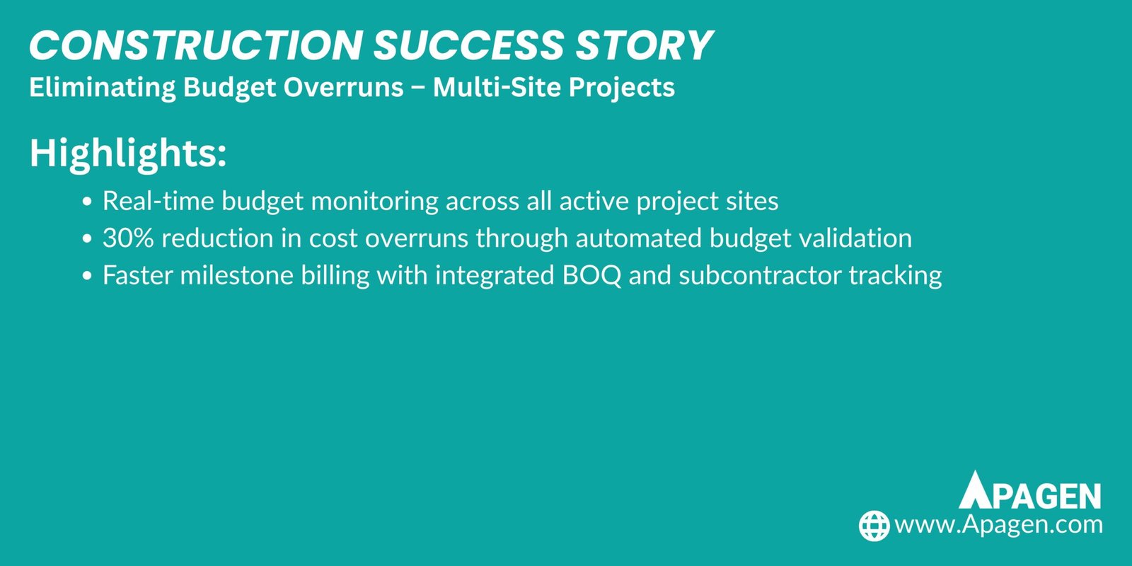 Success Story Slide